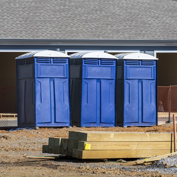 how often are the porta potties cleaned and serviced during a rental period in Rich Michigan